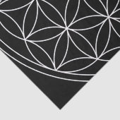 フラワーオブライフ黒白 薄葉紙 (詳細)