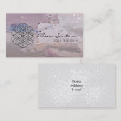 フラワーオブライフ・スタンダード・ビジネス・カード 名刺 (正面/裏面)