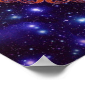 フラワーオブライフ/ブルームデレベンスオーナメントIスクエア ポスター (角)