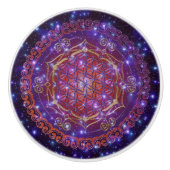 フラワーオブライフ/ブルームデレベンス – オーナメントIa セラミックノブ (正面)