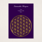 フラワーオブライフ/ブルームデレベンス – ブリリアント金ゴールド (裏面)