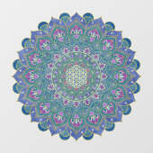 フラワーオブライフ – マンダラインドスタイル1 ウィンドウサイン (シート)