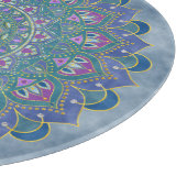 フラワーオブライフ – マンダラインドスタイル1 カッティングボード (角)