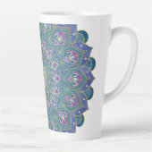 フラワーオブライフ – マンダラインドスタイル1 カフェラテマグ (右)