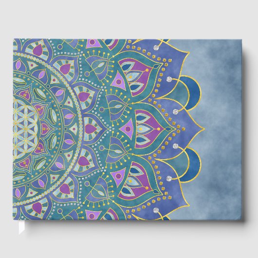 フラワーオブライフ – マンダラインドスタイル1 ゲストブック (正面)