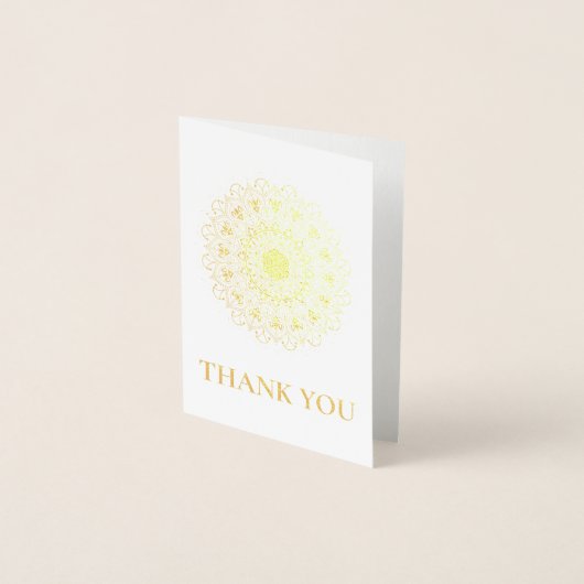 フラワーオブライフ – マンダラインドスタイル1 箔カード (正面)