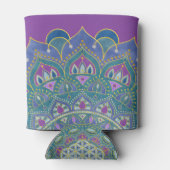 フラワーオブライフ – マンダラインドスタイル1 缶クーラー (裏面)