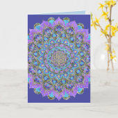 フラワーオブライフ – マンダラインドスタイル2 カード (黄色い花)