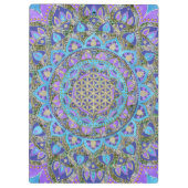 フラワーオブライフ – マンダラインドスタイル2 クリップボード (裏面)