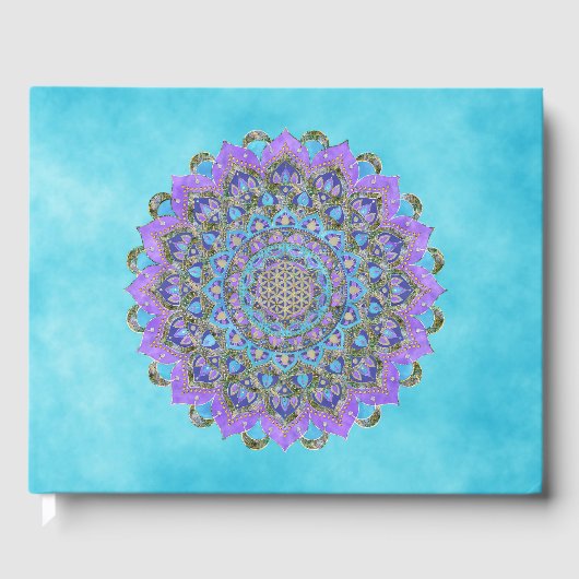 フラワーオブライフ – マンダラインドスタイル2 ゲストブック (正面)