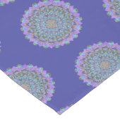 フラワーオブライフ – マンダラインドスタイル2 ショートテーブルランナー (コーナー)