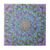 フラワーオブライフ – マンダラインドスタイル2 タイル (正面)