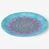 フラワーオブライフ – マンダラインドスタイル2 ペーパープレート (アングル)