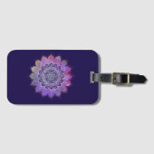 フラワーオブライフ – ヴィンテージスタイル銀河系宇宙1 ラゲッジタグ (正面横)