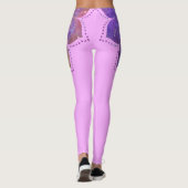 フラワーオブライフ – ヴィンテージスタイル銀河系宇宙1 レギンス (裏面)