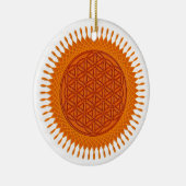 フラワーオブライブ/日当たりの良いデザイン セラミックオーナメント (右)