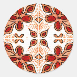 フラワーオレンインスパイアジ（ポルトガル語） ラウンドシール