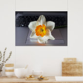 フラワーオーバーキーボード ポスター (キッチン)