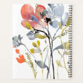 フラワーオーバーレイ – 水彩パステルフラワーズ プランナー手帳 (裏面)