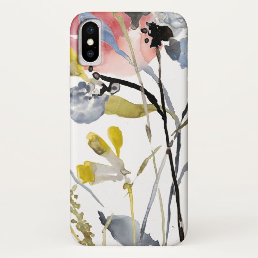 フラワーオーバーレイ – 水彩パステル花 Case-Mate iPhoneケース (裏面)