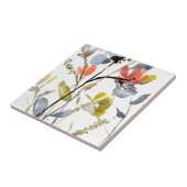 フラワーオーバーレイ – 水彩花と茎 タイル (側面)