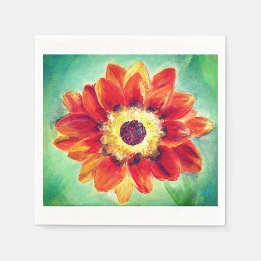 フラワーカクテル紙ナプキンス スタンダードカクテルナプキン (正面)