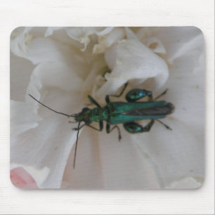 フラワーカブトムシマウスパッド マウスパッド