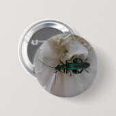 フラワーカブトムシ 缶バッジ (正面&裏面)