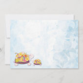 フラワーカメ男の赤ちゃん誕生のお知らせ 案内状 (裏面)