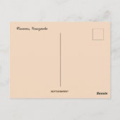 フラワーカラカスと家ベネズエラ ポストカード (裏面)