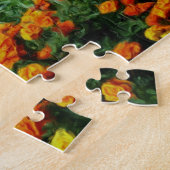 フラワーカラフルガーデン油フォト絵画ズ ジグソーパズル (側面)