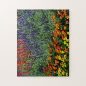 フラワーカラフルガーデン油フォト絵画ズ ジグソーパズル (縦)