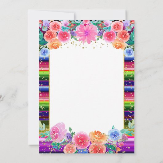 フラワーカラフルズ誕生日フェスタパーティー 招待状 (裏面)