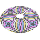 フラワーカラフル花びらサンダー_コーブ ブラッシュドポリエステルツリースカート (アングル)