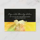 フラワーカラフル金ゴールドブラシ 予約カード (裏面)