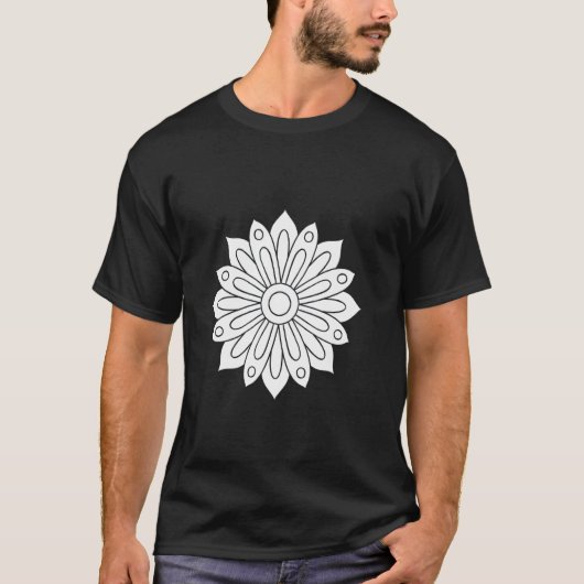 フラワーカラーリング Tシャツ (正面)