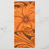 フラワーカントリー素朴ウェスタン結婚式 プログラム (正面)