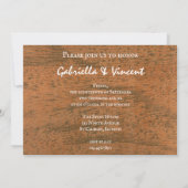 フラワーカントリー素朴ウエスタンリハーサルディナー 招待状 (裏面)