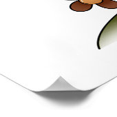 フラワーカントリー素朴チャーム付きサニーチャーチ ポスター (角)