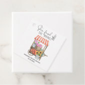 フラワーカートのブライズシャワー フェイバータグ (インサイチュ)