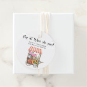 フラワーカートのベビーシャワーポップ・アートの – それ！彼女がポップ! フェイバータグ (インサイチュ)