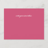 フラワーカートファーマーズマーケットベビーおむつラッフル エンクロージャーカード (裏面)