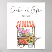フラワーカートブライダルシャワー – カードとギフトポスター ポスター (正面)