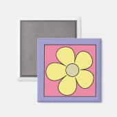 フラワーカートーン冷蔵庫用マグネット マグネット (正面/裏面)