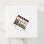 フラワーカート農家マーケットピンクベビーシャワー フェイバータグ (インサイチュ)