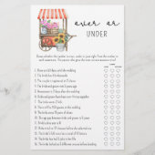 フラワーカート – オーバーまたはブライダルシャワーゲーム (正面)