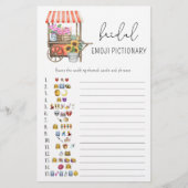 フラワーカート – 絵文字ブライダルシャワー (正面)