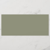 フラワーカード – 結婚式招待状カード (裏面)