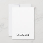 フラワーカー空白のドTHANK YOU NOTES サンキューカード (裏面)