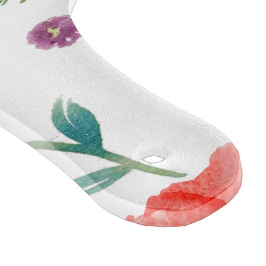 フラワーガラス切り板 – カップルのキッチンギフト カッティングボード (角)